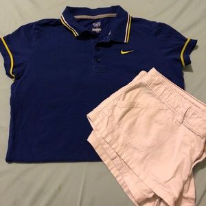 Nike blue polo shirt